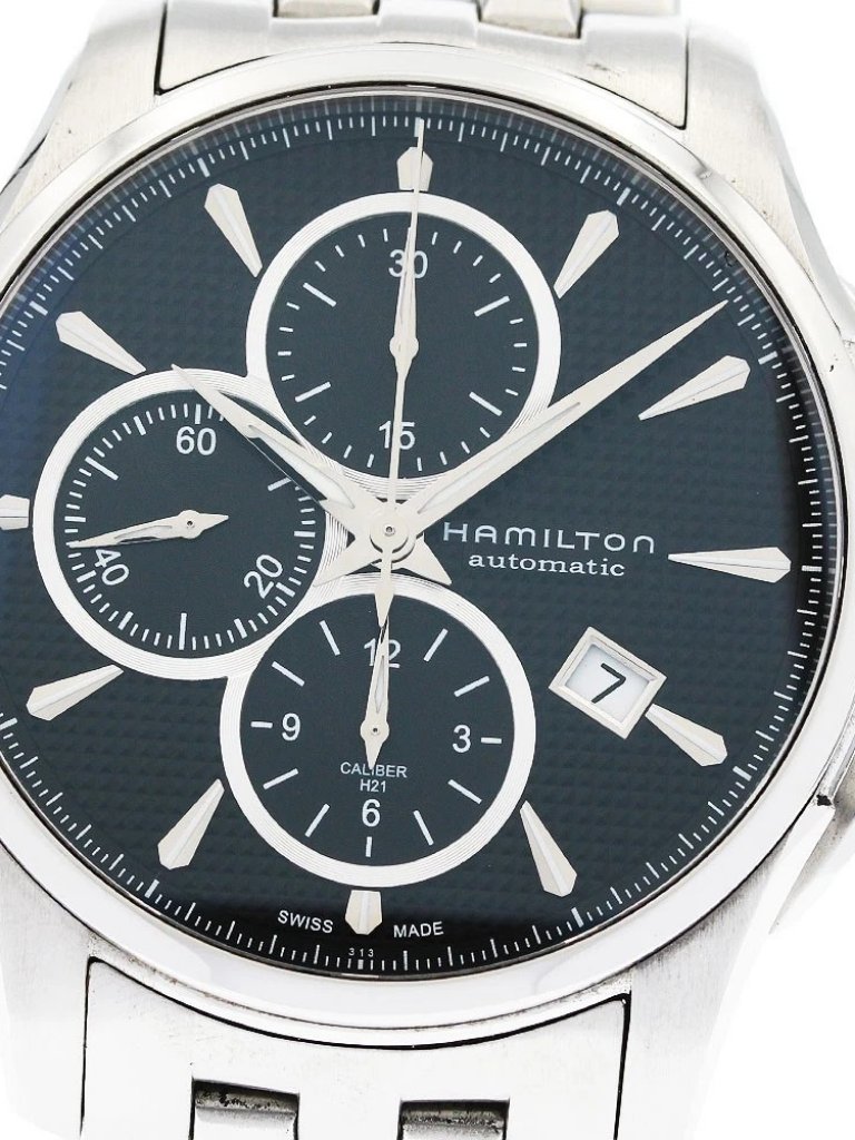 Hamilton Jazz Master H325960 Chronograph Date Black Dial Automatic Mens